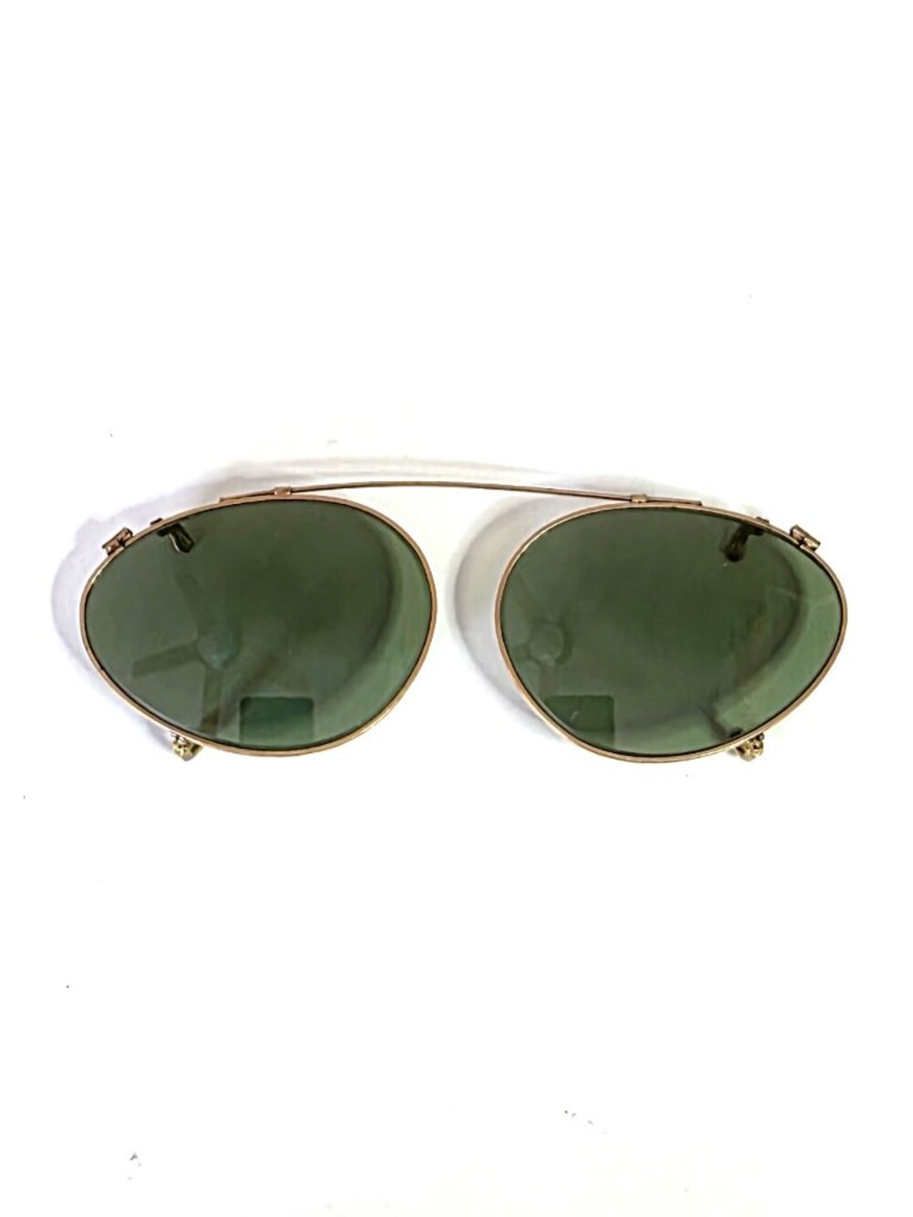 American Optical gold-filled clip on aviator sunglasses